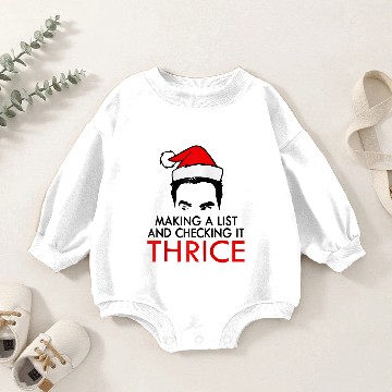 Discover Making A List And Checking It Thrice Raglan Baseba Baby Romper Sweatshirts