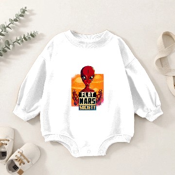 Discover Flat Mars Society Flat Earth Gift Baby Romper Sweatshirts