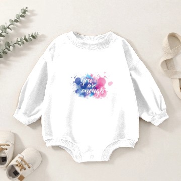Discover You Are Enough Baby Romper Sweatshirts