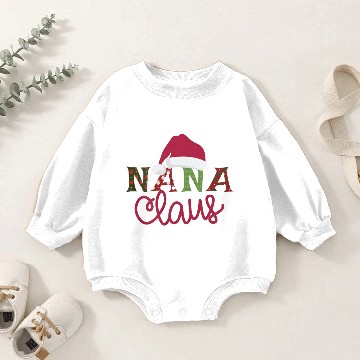 Discover Nana claus Baby Romper Sweatshirts