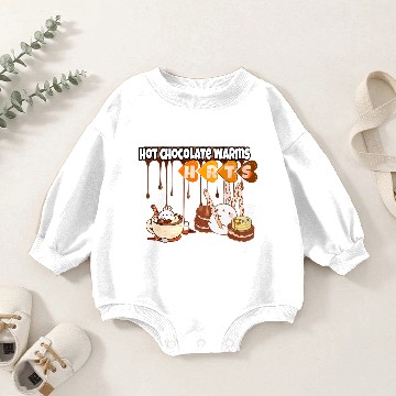 Discover cute hot chocolate warms  Baby Romper Sweatshirts