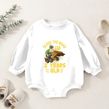 Discover Construction Quote for a 2 year old construction Baby Romper Sweatshirts