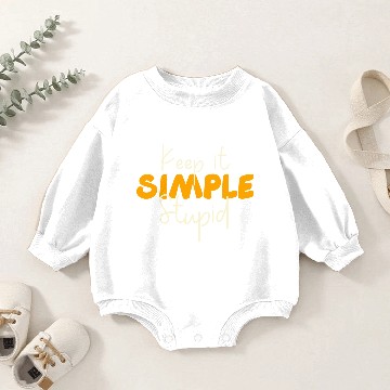Discover Keep it simple Baby Romper Sweatshirts
