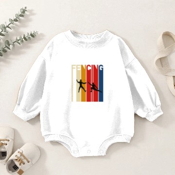Discover Fencing make new friends and stab them - Fence Baby Romper Sweatshirts