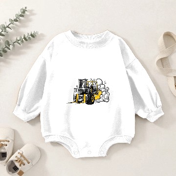 Discover Zero Forks Given | Forklift Operator Baby Romper Sweatshirts