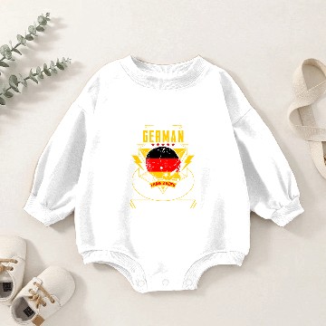 Discover As A German 3 Sides Funny Germany German Baby Romper Sweatshirts