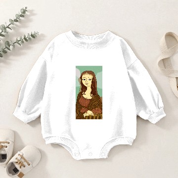 Discover Mona Lisa Baby Romper Sweatshirts