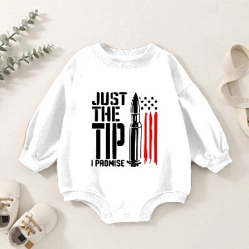 Discover Just The Tip I Promise ©WhiteTigerLLC.Com Baby Romper Sweatshirts