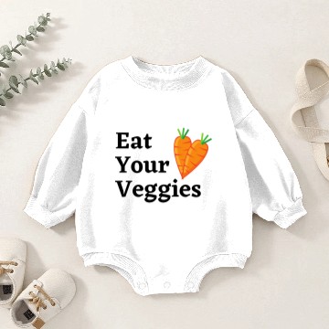 Discover Eat Your Veggies Baby Romper Sweatshirts