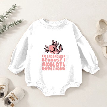 Discover Axolotl Salamander Baby Romper Sweatshirts