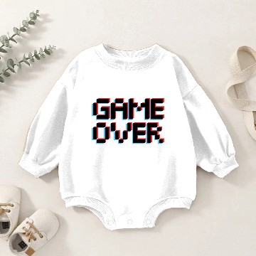 Discover Game Over Vintage Baby Romper Sweatshirts