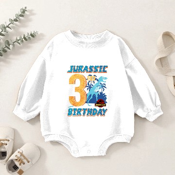 Discover Jurassic Park 3Rd Birthday T Rex Baby Romper Sweatshirts