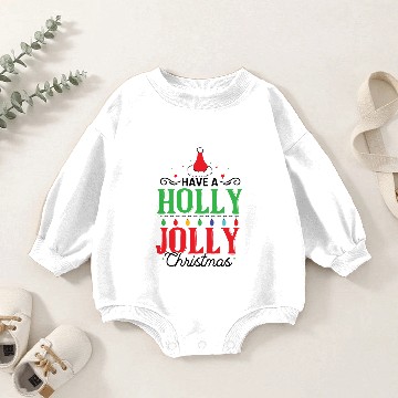 Discover Holly Jolly christmas 2021 Baby Romper Sweatshirts