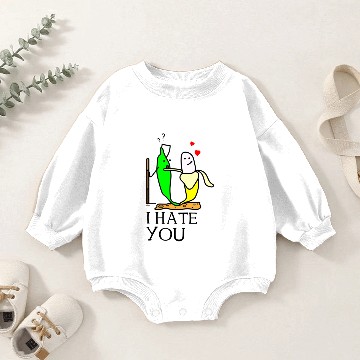 Discover I hate you Baby Romper Sweatshirts