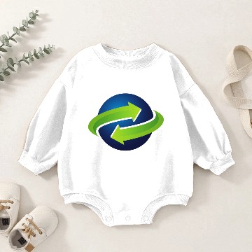 Discover Modern circular Arrow Baby Romper Sweatshirts Design