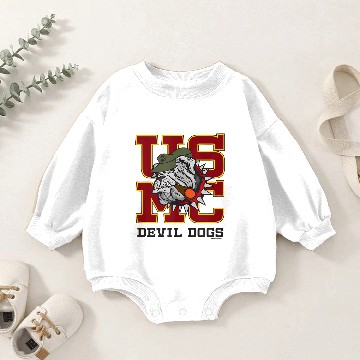 Discover Devil Dogs Baby Romper Sweatshirts