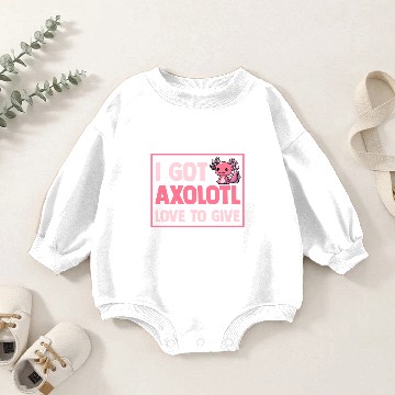 Discover Axolotl Salamander Baby Romper Sweatshirts