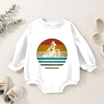Discover Barrel Racing Retro Vintage Sunset Old School Funn Baby Romper Sweatshirts