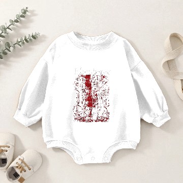 Discover Bloodborne Red City Background Baby Romper Sweatshirts