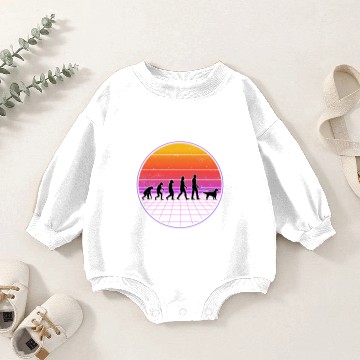 Discover English Setter Evolution Vaporwave Baby Romper Sweatshirts