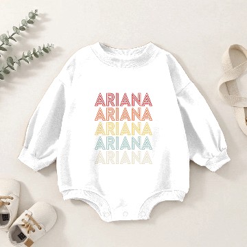 Discover Ariana Name Ariana Retro Baby Romper Sweatshirts