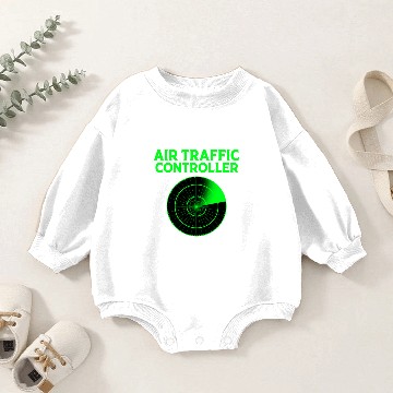Discover Pilot Humor Radar Detector Air Traffic Controller Baby Romper Sweatshirts
