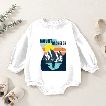 Discover Mount Bachelor Bend Oregon Baby Romper Sweatshirts