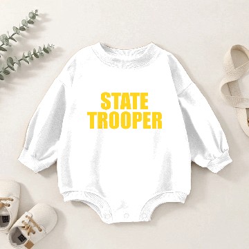 Discover STATE TROOPER YELOW Baby Romper Sweatshirts