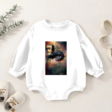 Discover Edgar Allan Poe Baby Romper Sweatshirts