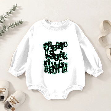 Discover Create Visual Mayhem [aqua] Baby Romper Sweatshirts