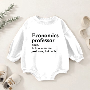 Discover Economics Professor Definition Baby Romper Sweatshirts