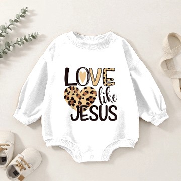 Discover Love Like Jesus Valentines Day Heart Baby Romper Sweatshirts