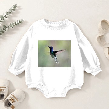 Discover White-necked Jacobin Hummingbird Baby Romper Sweatshirts