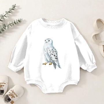 Discover Snowy owl/ hedwig Baby Romper Sweatshirts