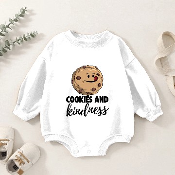 Discover Cookies & Kindness Baby Romper Sweatshirts