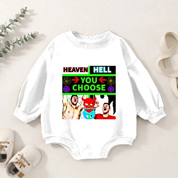 Discover HEAVEN HELL - YOU CHOOSE Baby Romper Sweatshirts