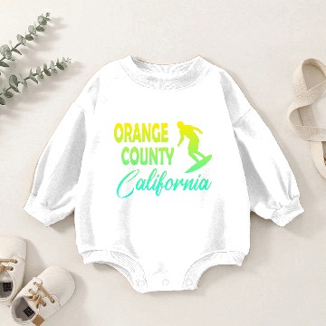 Discover Orange County Surf Baby Romper Sweatshirts