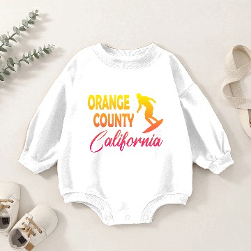 Discover Orange County Surf Baby Romper Sweatshirts