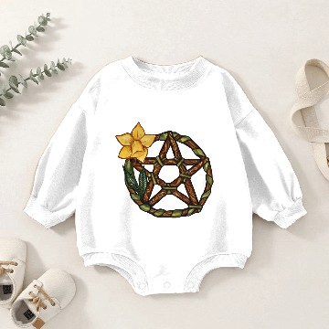Discover daffodil Pentacle Baby Romper Sweatshirts