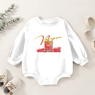Discover Negroni Cocktail 3 Baby Romper Sweatshirts