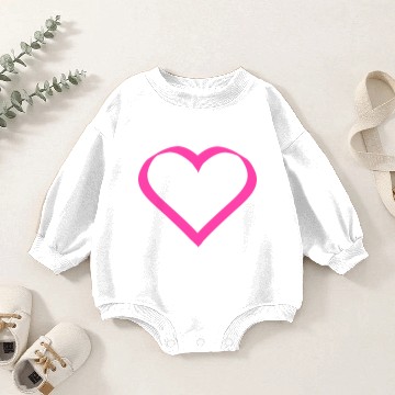 Discover pink heart hearts gift valentines day couples Baby Romper Sweatshirts