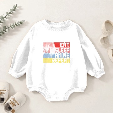 Discover Eat Sleep Anime Repeat Baby Romper Sweatshirts
