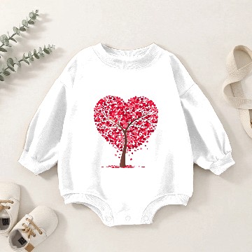 Discover tree heart tree transparent Baby Romper Sweatshirts