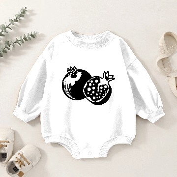 Discover Pomegranate fruit Baby Romper Sweatshirts