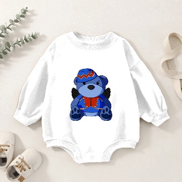 Discover Flying Monkey Teddy Bear Baby Romper Sweatshirts