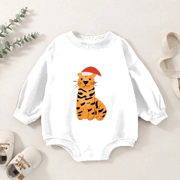 Discover Happy Tiger Baby Romper Sweatshirts