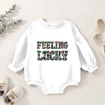 Discover Feeling Lucky Baby Romper Sweatshirts