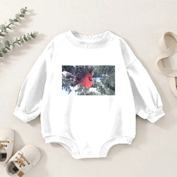 Discover Cardinal Bird 1 Baby Romper Sweatshirts