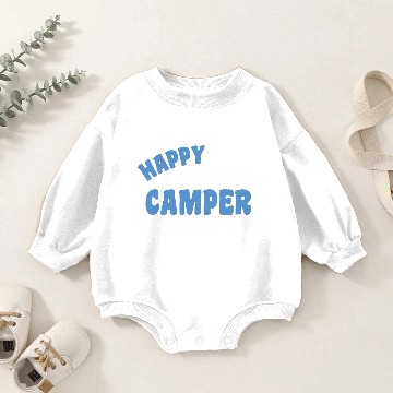 Discover Happy Camper Baby Romper Sweatshirts