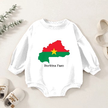 Discover Flags and countries Burkina Faso Baby Romper Sweatshirts